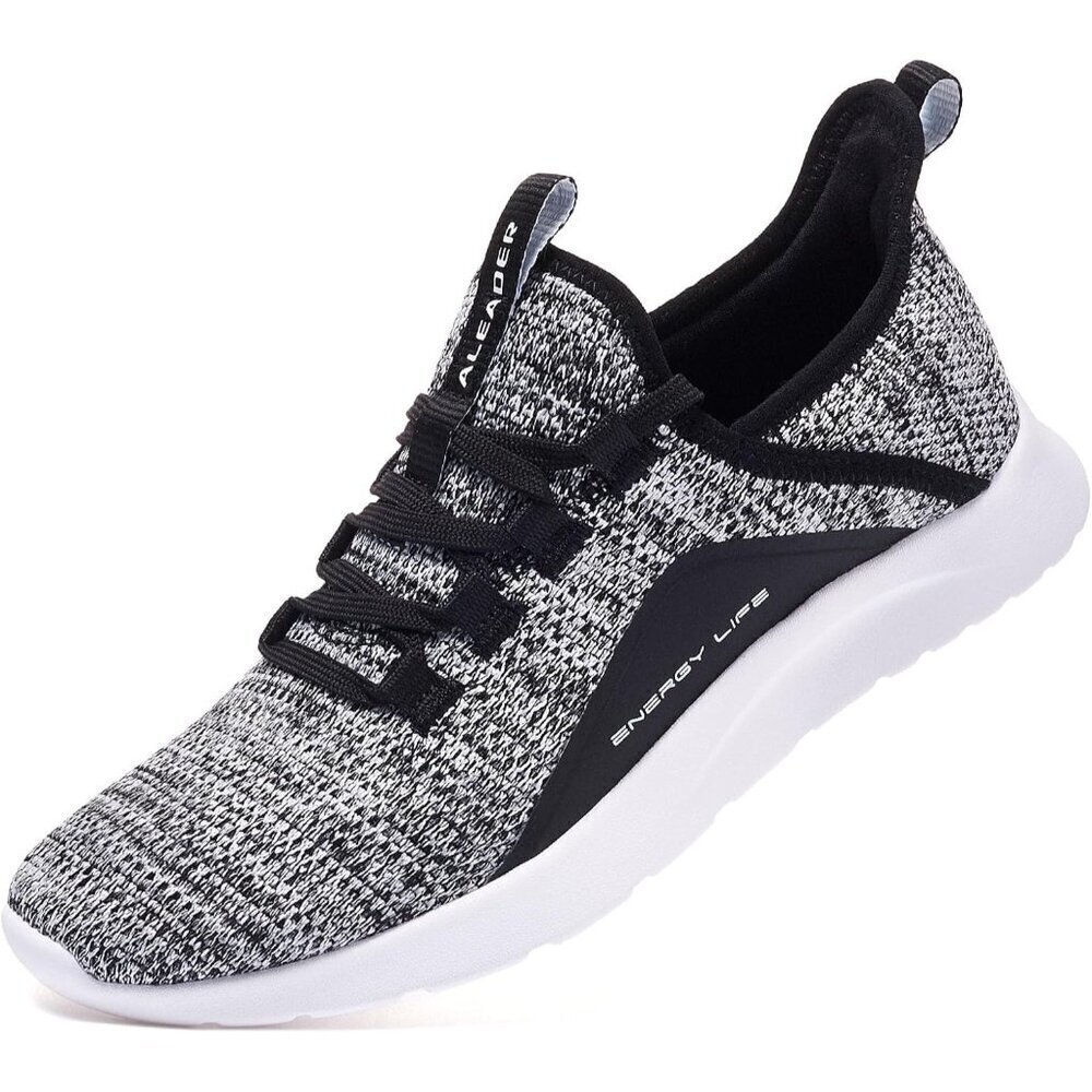 Aleader Women's Black/gray Energycloud Lightweight Slip On Walking Running Shoes
